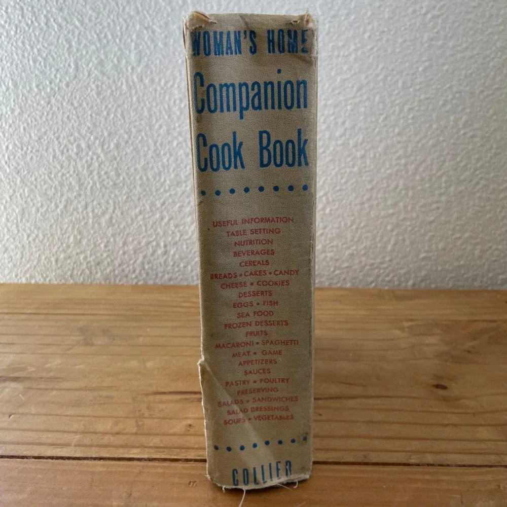 Vintage 1945 Woman's Home Companion Cookbook Recipes Cook Book‎ Hardcover